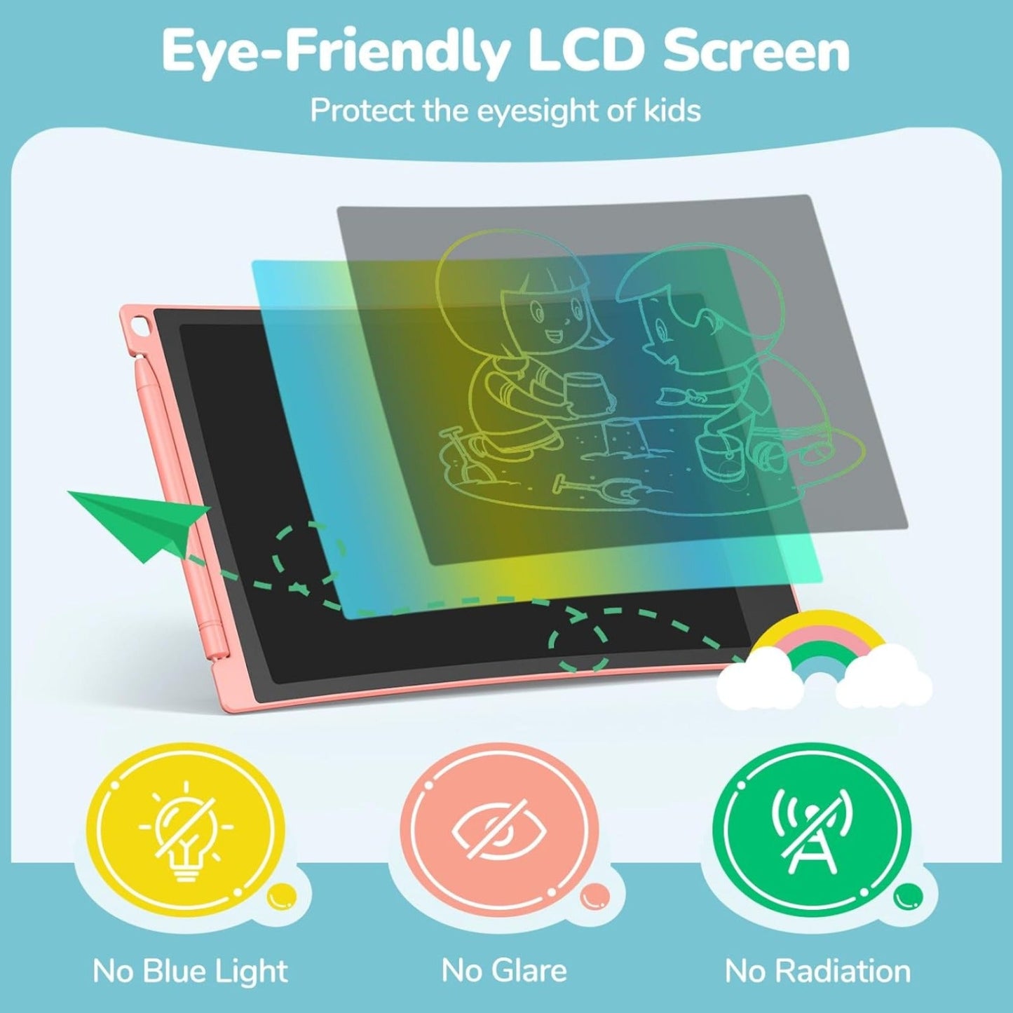 Oblivion LCD Portable Writing Pad / Tablet for Kids - 8.5 Inch